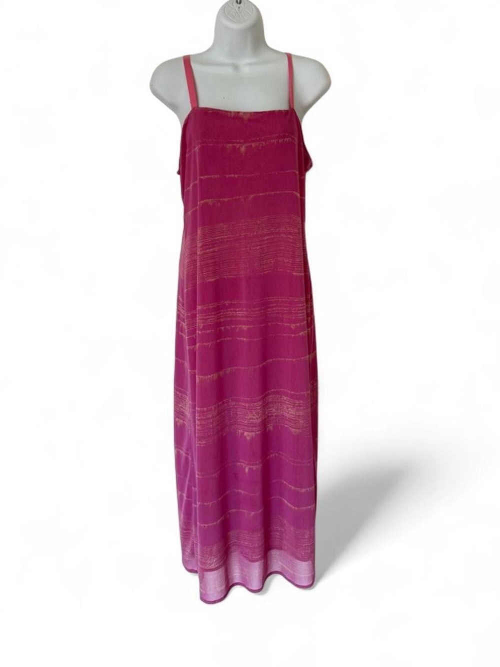 Banana Republic Pink Striped Midi Slip Dress – Size M